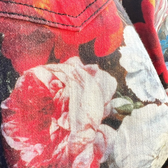 Koral Coated Floral Skinny Jeans for Anthropologie Size 27 - Picture 8 of 12